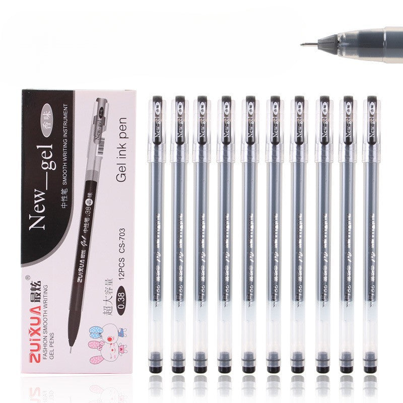 Wholesale Pens Plastic 0.38mm Black Blue Red Integrated Neutral Pen